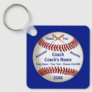 Baseball Coach Danke, personalisierte Keychains Schlüsselanhänger