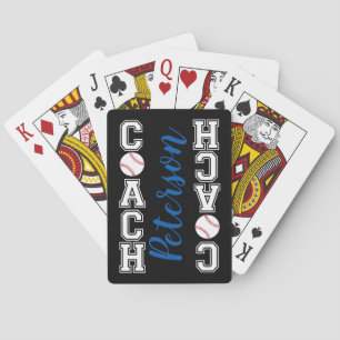 Baseball Coach danken Ihnen Geschenk - schlagen Si Spielkarten
