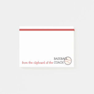 Baseball Coach Funny Sports Themenabteilung Zwisch Post-it Klebezettel