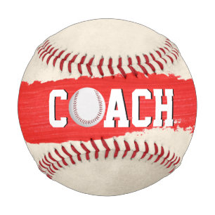 Baseball-Coach mit Ball in Farbe