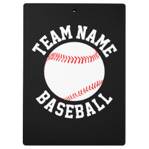 Baseball Coach - Name des Teams und Farbsport Klemmbrett
