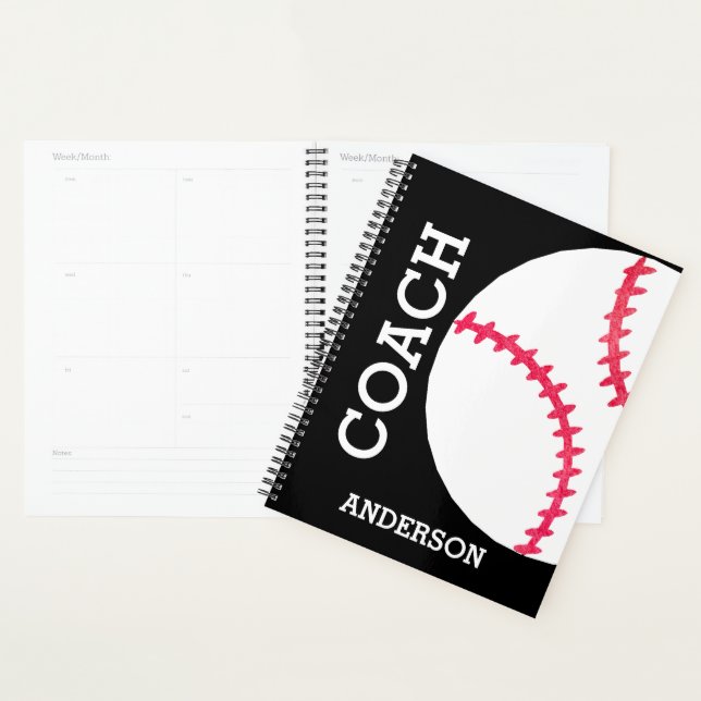 Baseball Coach Personalisiertes Sportteam Planer (Anzeige)