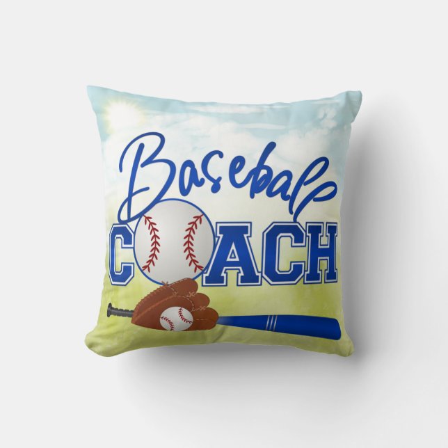 Baseball Coach Pillow Kissen (Vorderseite)