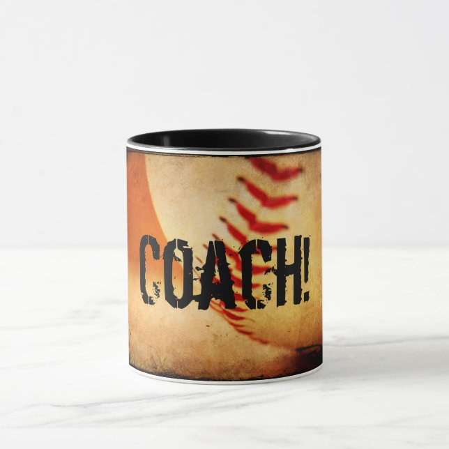 Baseball Coach Ringer-Tasse Tasse (Zentrum)