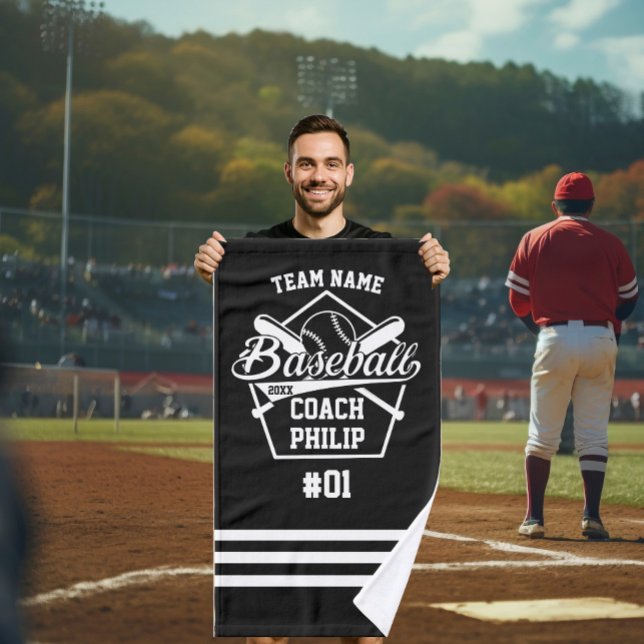 Baseball Coach Team Mama-Spieler-Team Geschenk Handtuch (Von Creator hochgeladen)