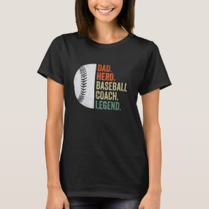 Baseball Coach Vater Vatertag Vater Baseball T-Shirt