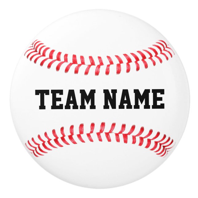 Baseball Coach's Office Custom Team Name Sports Keramikknauf (Vorderseite)