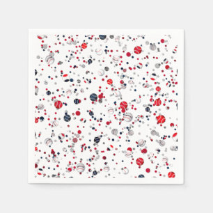 Baseball Confetti, transparentes PAPIERPARTY NAPKI Serviette