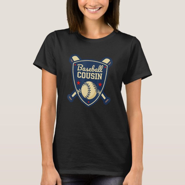 Baseball Cousin Matching Family Baseball Player T-Shirt (Vorderseite)