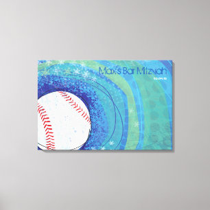 BASEBALL CRAZE Sign-In-Memory-Board Leinwanddruck