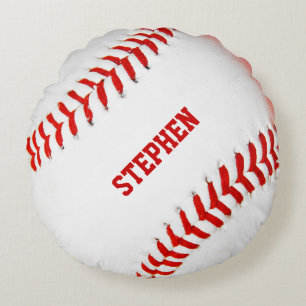 Baseball Custom Round Pillow Rundes Kissen