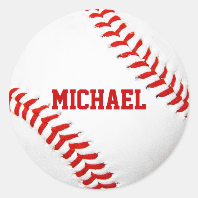 Baseball Custom Stickers (Vorderseite)