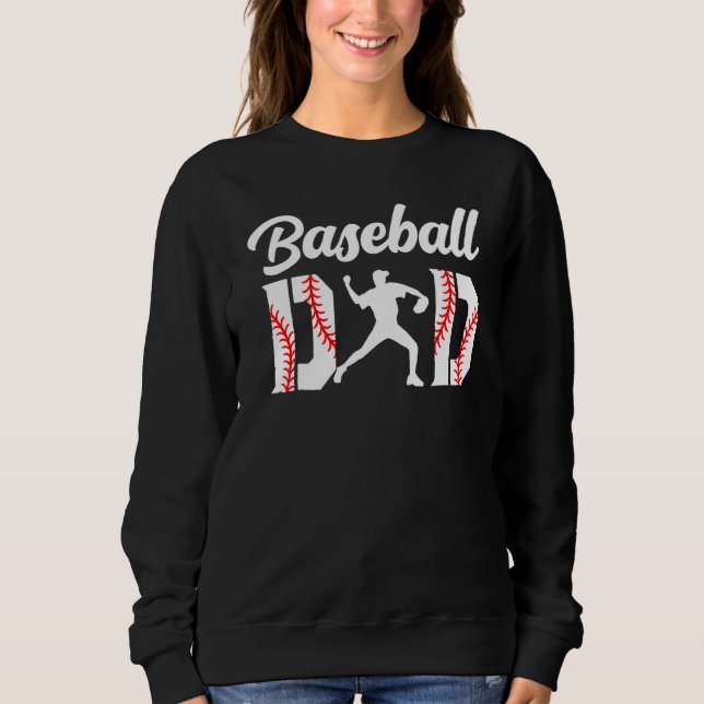Baseball Dad Apparel Dad Baseball  Fathers Day Men Sweatshirt (Vorderseite)