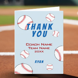 Baseball Danke, Coach Card Dankeskarte