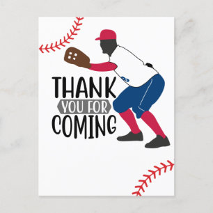 Baseball danke Ihnen für Ihren Besuch Postkarte