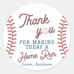 Baseball Danke, Stickers Erste Geburtstagspartei
