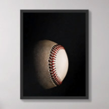 Baseball Dark Textured Minimalist