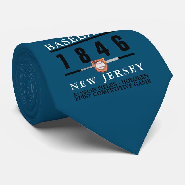 Baseball, das erste konkurrierende Spiel Krawatte (Gerollt)