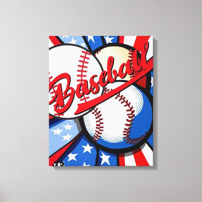 Baseball Days Leinwanddruck (Vorderseite)