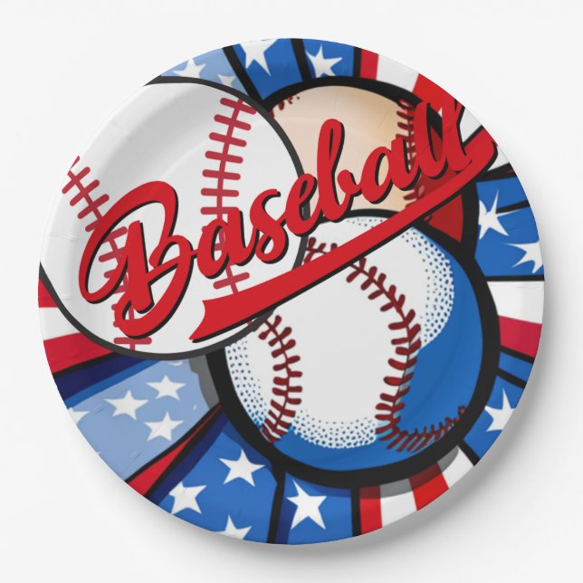 Baseball Days Pappteller (Vorderseite)