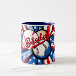 Baseball Days Zweifarbige Tasse