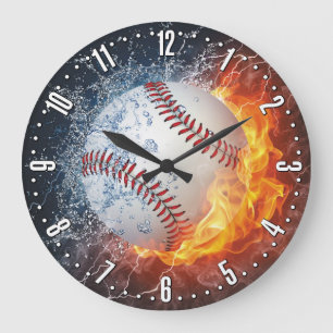 Baseball-dekorative Wanduhr