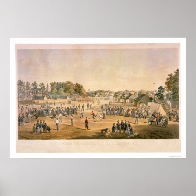 Baseball des zivilen Krieges 1863 Poster (Vorne)