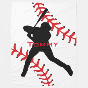 Baseball Design Fleece Blanket