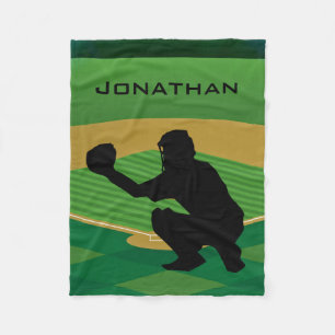 Baseball Design Fleece Blanket