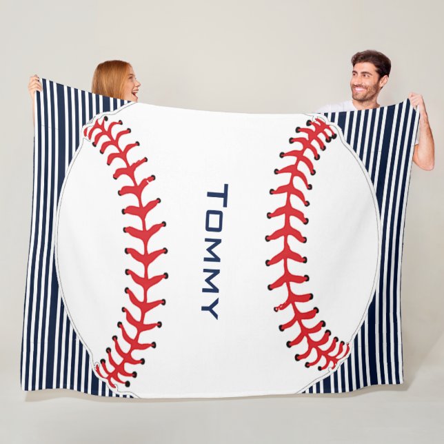 Baseball Design Fleece Blanket (Beispiel)