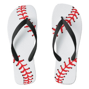 Baseball-Design-Flip-Flops Flip Flops