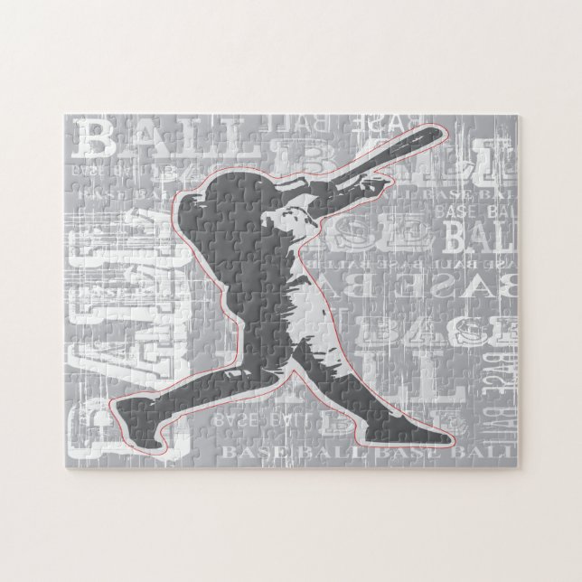 Baseball Design Jigsaw Puzzle (Horizontal)