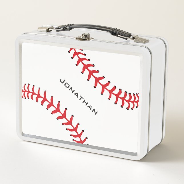Baseball Design Metal Lunchbox (Vorderseite)
