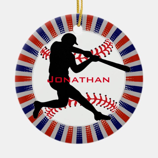 Baseball Design Ornament (Vorne)