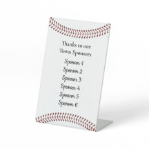 Baseball Design Pedesttisch-Tabellenzeichen