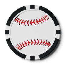 Baseball Design Poker Chips