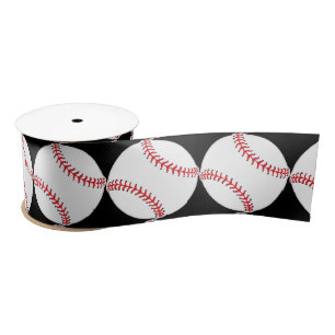 Baseball Design Ribbon Satinband