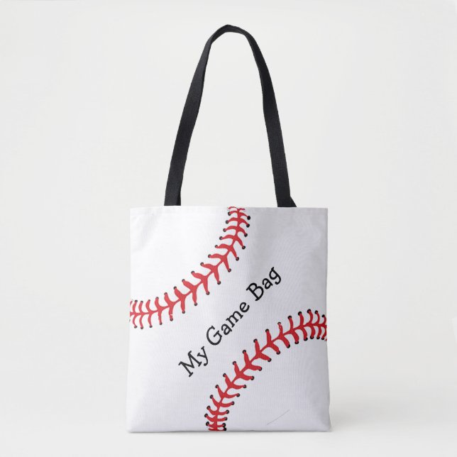 Baseball Design Tote Bag (Vorderseite)
