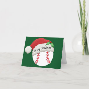 Baseball Design Weihnachtskarte Karte