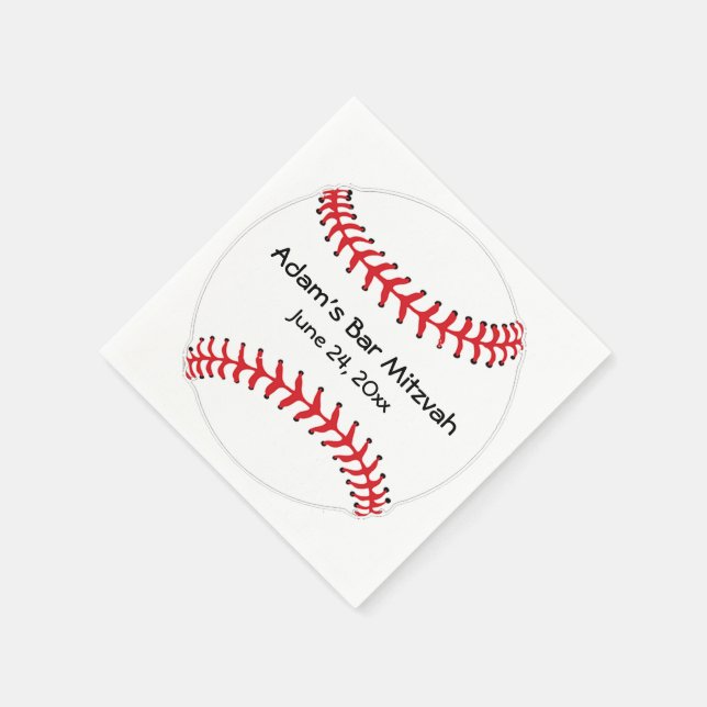 Baseball-Designpapier Napkins Serviette (Ecke)