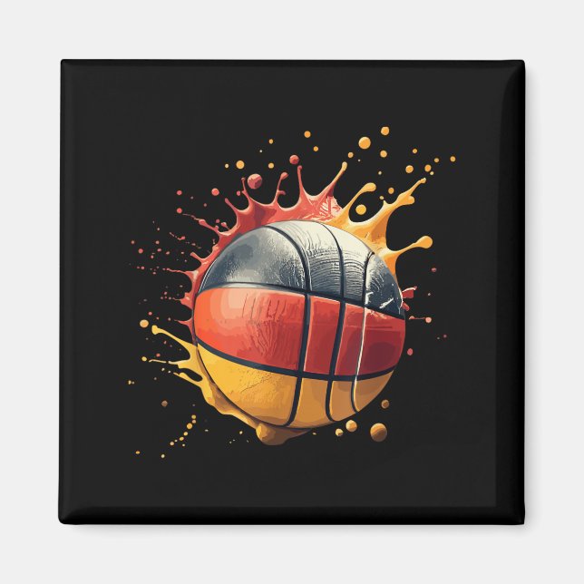Baseball Deutschland Magnet (Vorne)