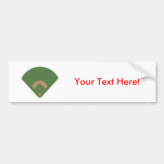 Baseball-Diamant: Autoaufkleber