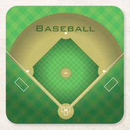 Baseball Diamond Design Paper Untersetzer