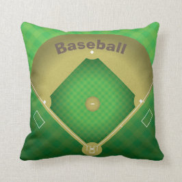 Baseball Diamond Design Throw Kissen