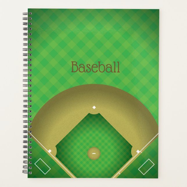 Baseball Diamond Design Weekly/Monatsplaner Planer (Vorderseite)