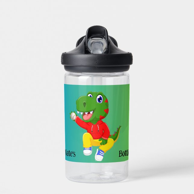 Baseball-Dino-Flasche Trinkflasche (Vorne)