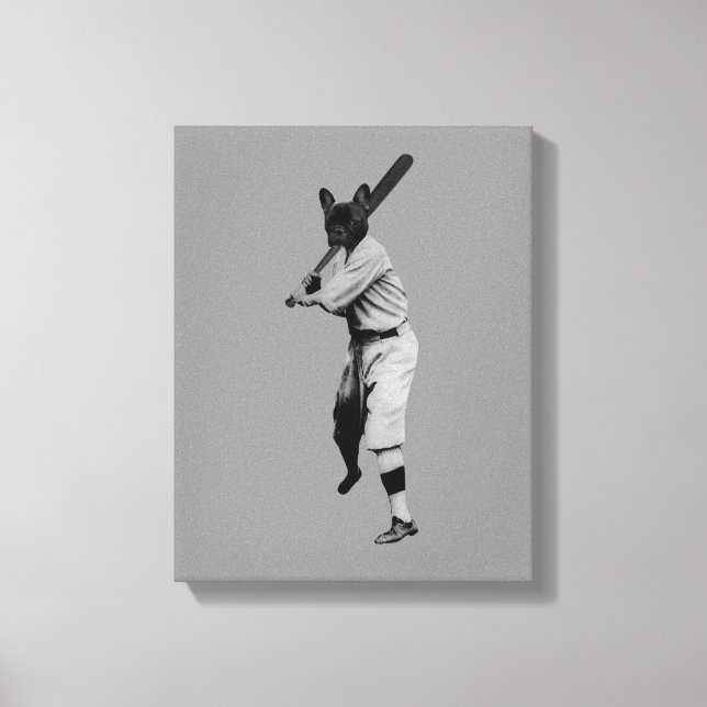 Baseball Dog Leinwanddruck (Vorderseite)