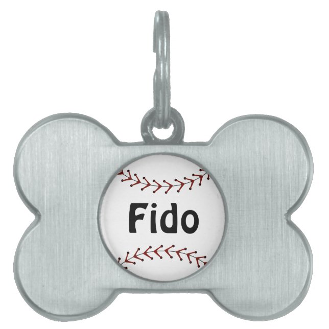 Baseball Dog Tag Tiermarke (Vorderseite)