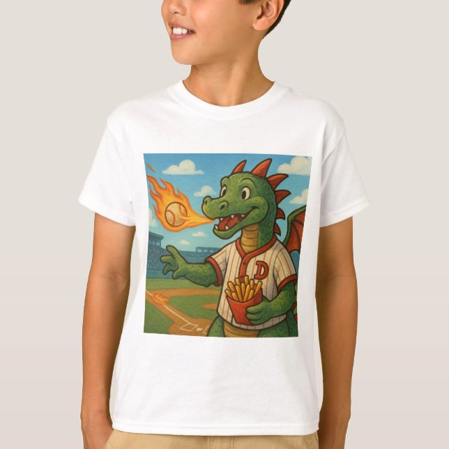 Baseball-Drache T-Shirt (Vorderseite)