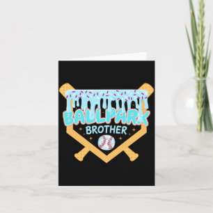 Baseball Drip Ballpark Bruder Eiscreme Drip Karte